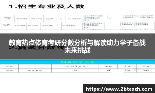 教育热点体育考研分数分析与解读助力学子备战未来挑战